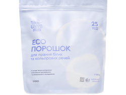 Екопорошок для прання білих та кольорових речей